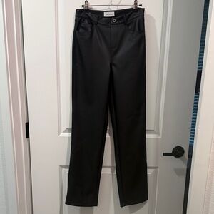 Marcella black leather-look pant size S